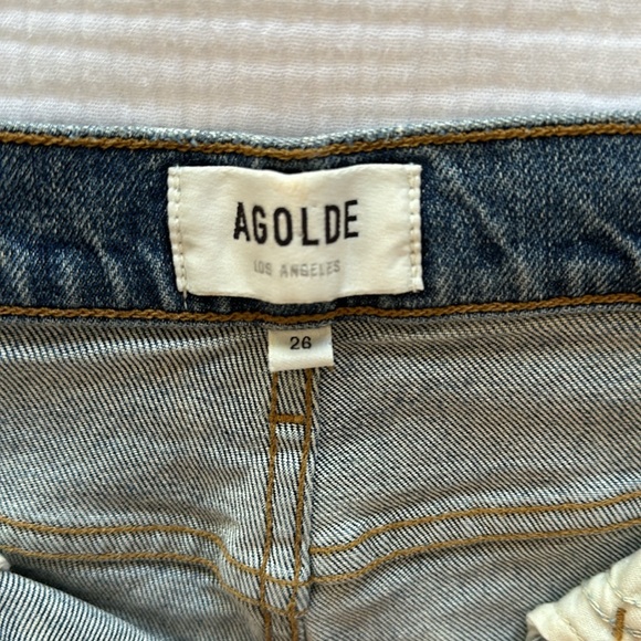 AGOLDE Toni Mid Rise Jeans in Dime size 26 NWOT - Picture 6 of 7
